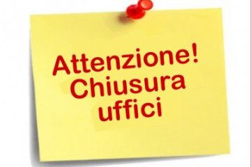 Chiusura ufficio Ragioneria e Tributi